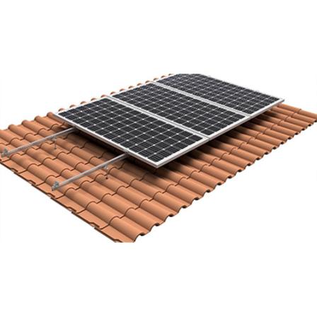 Soportes verticales de 15 ° para 6 paneles solares